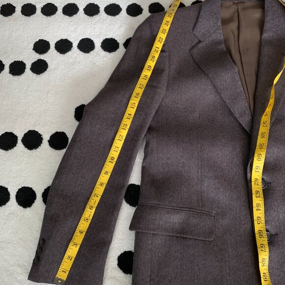 Vintage Union Made Wool Two Button Single Vent Lined Blazer Sport Coat - Picture 15 of 15